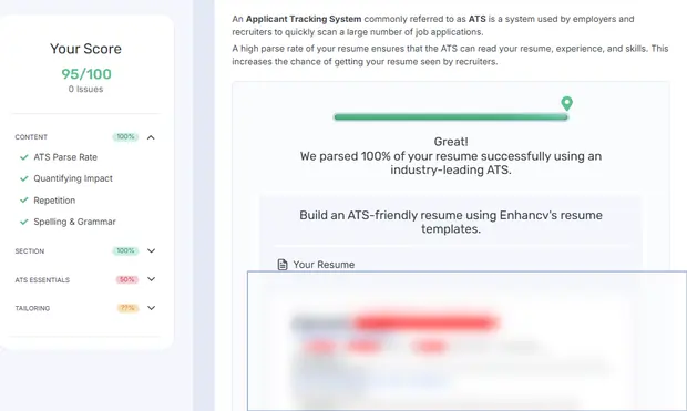 نتيجة فحص ATS — أخصائية امتثال ومكافحة غسل أموال